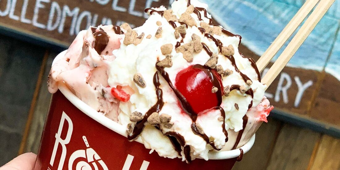 Rolled Mountain Creamery - Signature Cherry Ice Cream