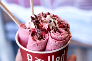 Rolled Mountain Creamery - Lemon Raspberry Ice Cream