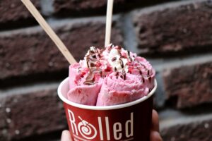 Rolled Mountain Creamery - Lemon Raspberry Ice Cream