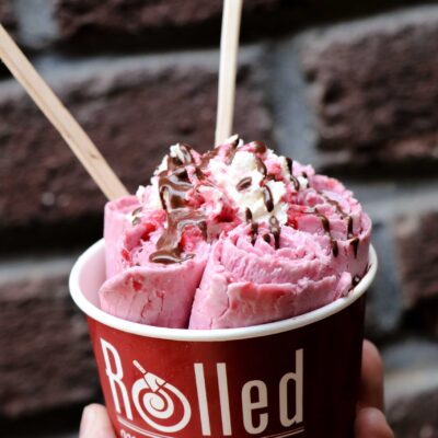 Rolled Mountain Creamery - Lemon Raspberry Ice Cream